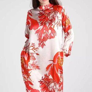 Karen By Simonsen Mercy Floral 3/4 Sleeve Shirt Dress